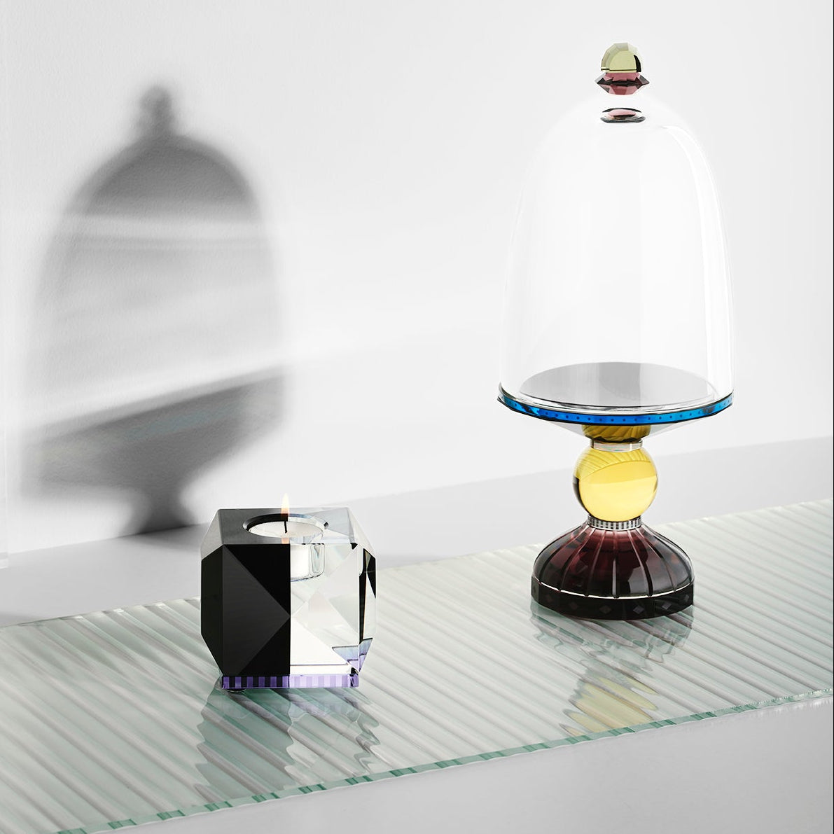 Ophelia Clear/Black/Purple