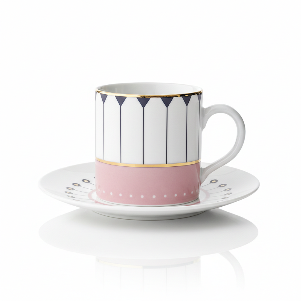 Velvet Morning Coffee Cup with Saucer