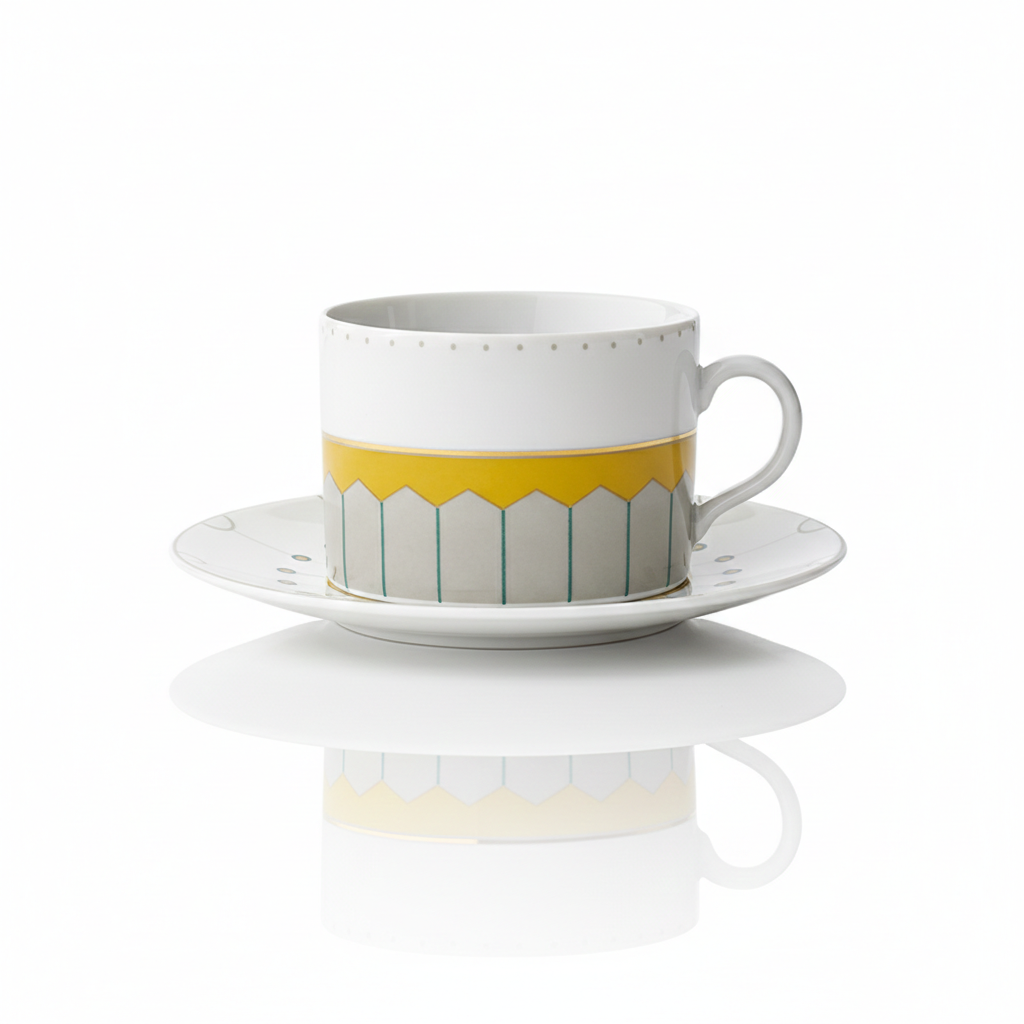 Golden Hour Tea Cup with Saucer