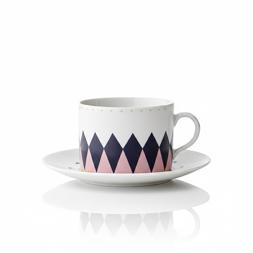 Liquid Treasure Tea Cup with Saucer