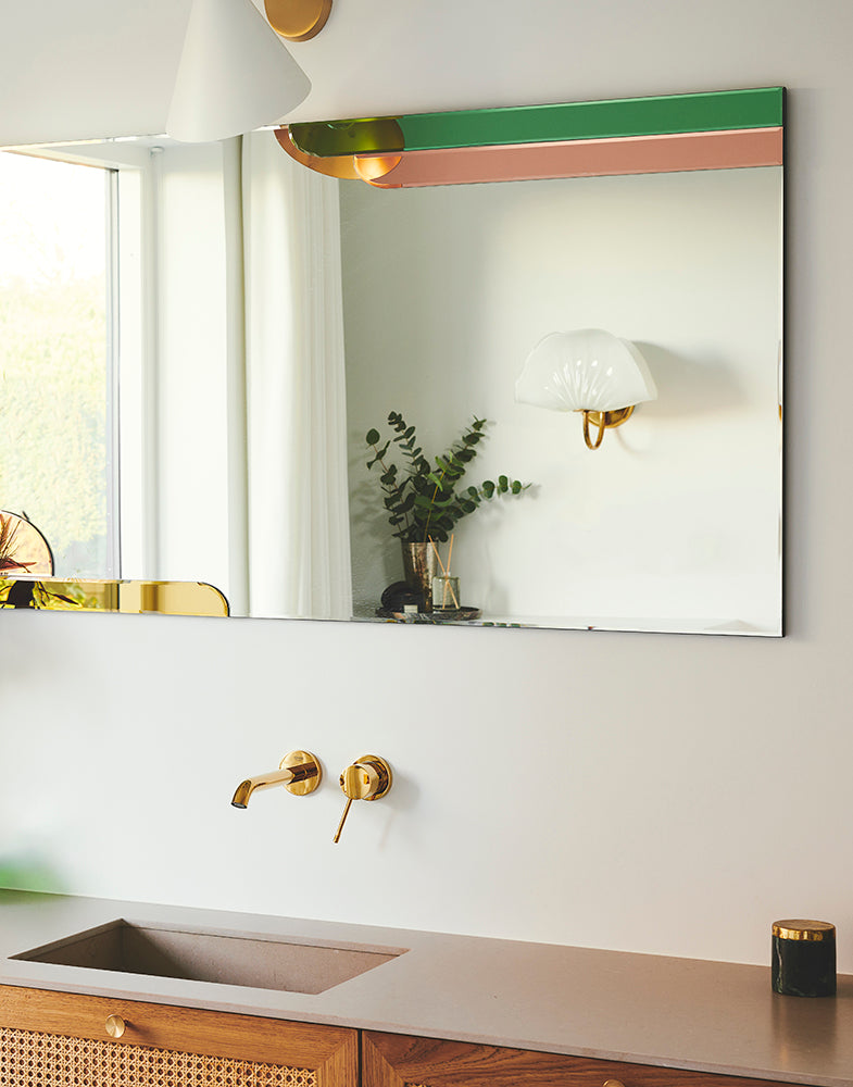 Paramount Midnight Floor Mirror with Base