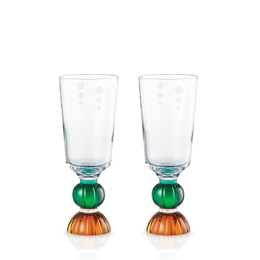 Pair of Windsor Tall Crystal Glasses