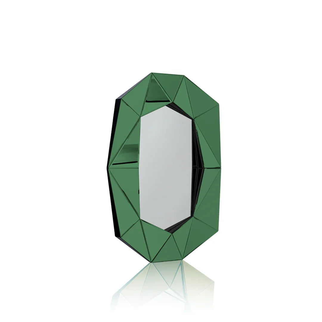 Diamond Large Mirror Emerald