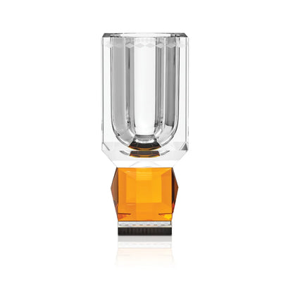 Ohio Vase Clear/Amber/Black