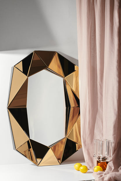 Diamond Large Mirror Bronze