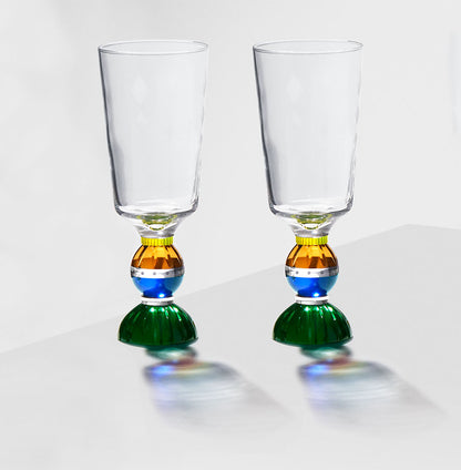 Pair of Ascot Tall Crystal Glasses